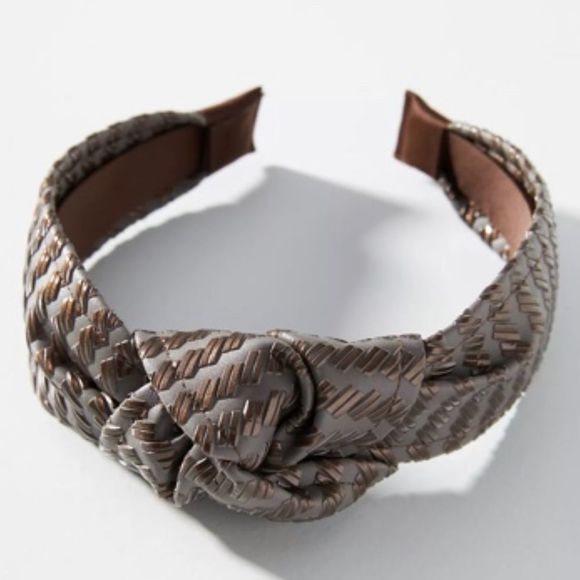 Anthropologie Accessories - Anthropologie Faux Leather Knotted Headband